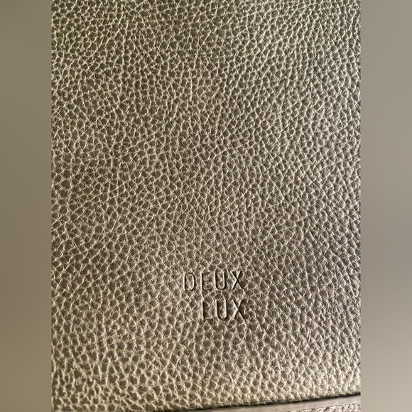 Deux Lux Raw Leather Tote Large Olive Green - Picture 2 of 6